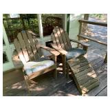 (2) Wooden Adirondack Chairs