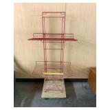 Homemade Shelf with Wire Racks on Casters