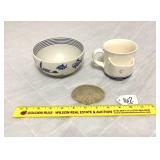 Assorted Items - Bowl, Cup and Sand Dollar