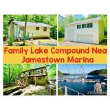 Lake House & Boat Garage Near Marina