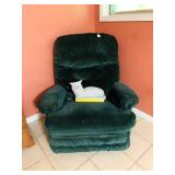 Upholstered Green Rocker Recliner