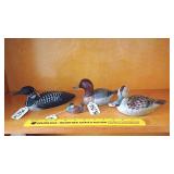 (4) Decorative Bird Figures
