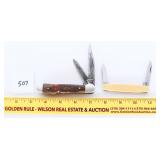 (2) Case Double X knives. The smaller knife is a
