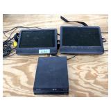 Wonnie portable DVD player w/ (2) screens & also