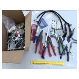 Box Lot of Hardware & Hand Tools