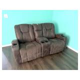Jamestown Brand Dual Reclining Love Seat; approx.