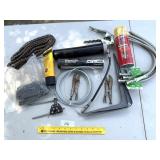 Grease Gun, Great Stuff Gap & Crack Filler, and