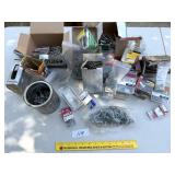 Nails, nuts, bolts, screws & other assorted items