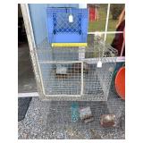 (3) Animal cages; smallest one made from milk