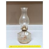 Glass Oil Lamp; approx. 14 1/2 in T     Located