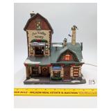 Holiday Time Ceramic Christmas Village w/ Light: