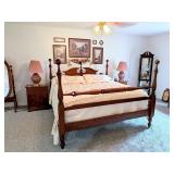 King Size Cherry Bed; mattress to be given to