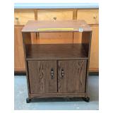 Microwave Cart on casters, made of laminated