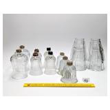 Group of Glass Peg Votive Candle Holders & (4)
