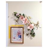 (2) Framed Scripture Prints & Home Interiors Wall