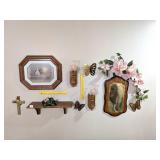 Group of Home Interiors Wall Décor including a