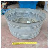 Vintage Galvanized Wash Tub, marked 2