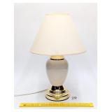 Small Table Lamp w/ Ceramic Base, works; approx.