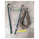 Vintage Horse Collar w/ hames & wooden plow
