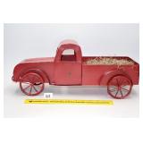 Decorative Metal Red Farm Truck      Located in