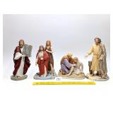 (4) Home Interiors Ceramic Figures: "Moses & the
