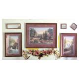 Group of wall décor; mostly Home Interiors,