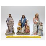 (3) Home Interiors Ceramic Figurines: "Jesus, The