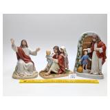(3) Home Interiors Ceramic Figurines: "Sermon on
