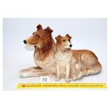 Homco Rough Collie Statue, appears to be resin;