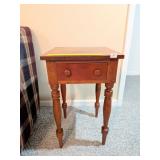 Cherry Side Table; measures approx. 18 in W x 29