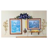 (2) Framed Home Interiors Prints & wall décor