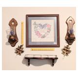 Group of Home Interiors Wall Décor including a