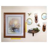 Group of Home Interiors Wall Décor including a