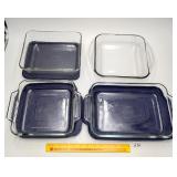 Group of Clear Glass Bakeware: (2) Anchor