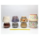 (3) Candles w/ shades from Home Interiors & a