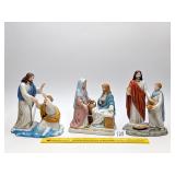 (3) Home Interiors Ceramic Figurines: "Lord, Save