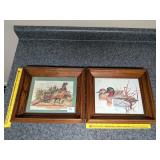 (2) Small Framed Prints      Located in Garage