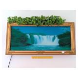 Light Up & Motion Waterfall Framed Picture, does