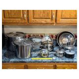 Group of Cookware including (1) Revereware copper