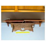 (3) Wooden Shelves      Located in garage