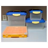 (4) Plastic Storage Containers      Located in