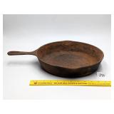 11 3/4 inch cast iron skillet, marked 10