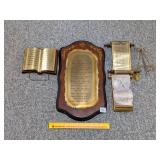 Ten Commandments wall plaque and other Christian