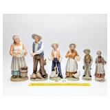 Group of Homco Old Farmers Figurines; one has