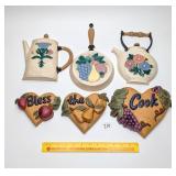 (2) Sets of Kitchen wall hangings from Home