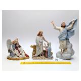 (3) Home Interiors Ceramic Figures: "With These