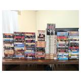Large group of VHS tapes      Located in garage