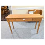Oak Console Table; measures approx. 48 in W x 30