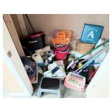Closet clean out, includes mop, bucket, cleaning