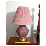 Table Lamp w/ Ceramic Base, works; approx. 27 1/2